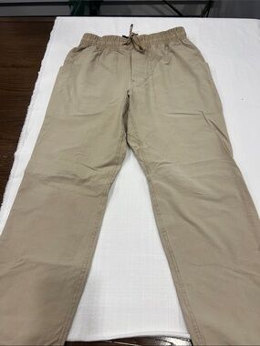 lululemon athletica Men's Khaki Elastic-Waist Chinos